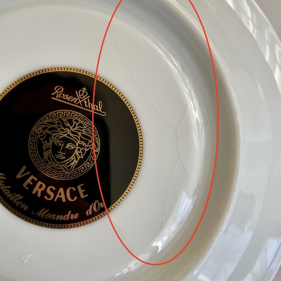 Versace x Rosenthal Medallion Meandre D'Or White & Gold Breakfast Cup and Saucer - Picture 14 of 15